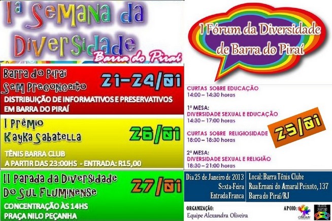 1� Semana da Diversidade - Barra sem pre