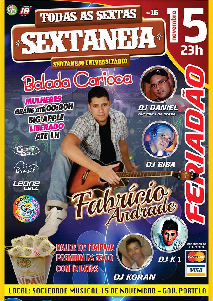 BALADA CARIOCA - SEXTANEJA DA XV COM FAB