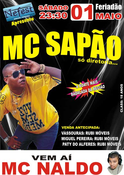NOITE DA DIRETORIA COM MC SAP�O NA BOATE