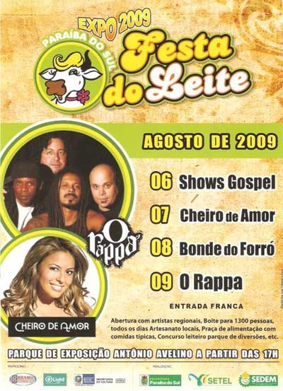 dias 06,07,08 e 09 de Agosto Festa do Le