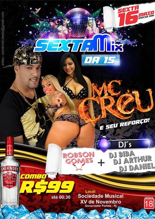 MC CR�U NA SEXTA MIX DA XV