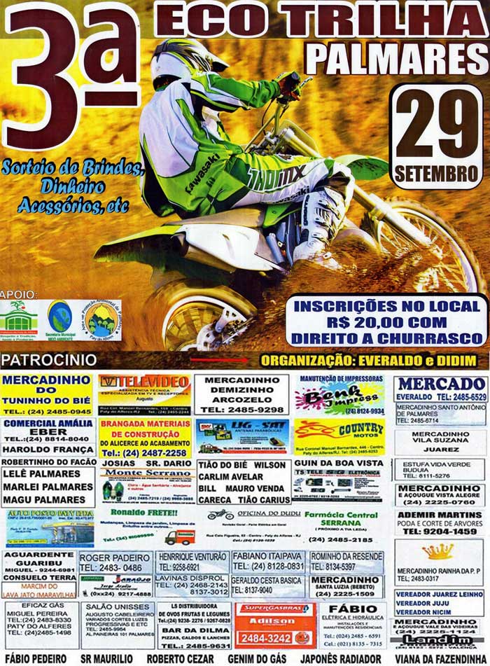 3� ECO TRILHA DE PALMARES