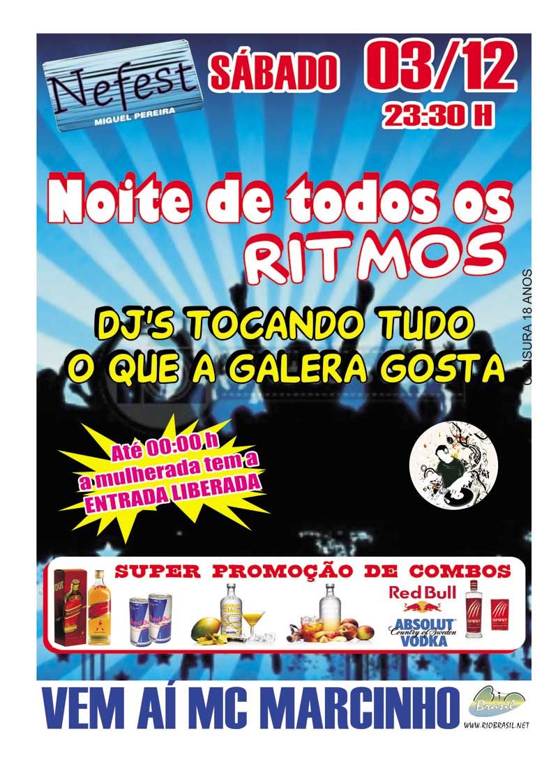 NOITE DE TODOS OS RITMOS NA NEFEST - DAM