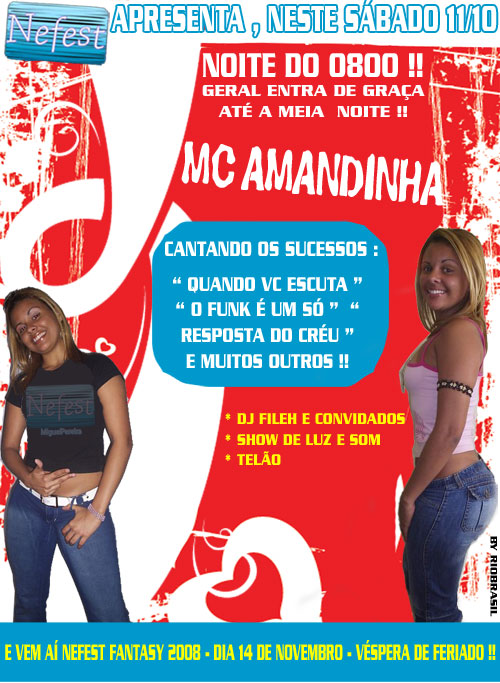 Festa 0800 na Nefest com Mc Amandinha