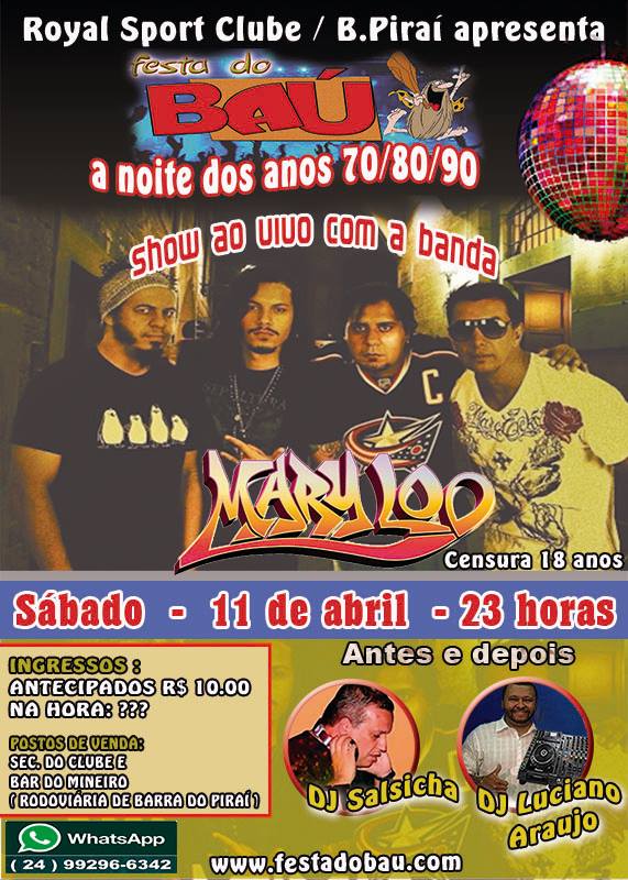 Festa do Ba� com Banda Mariloo