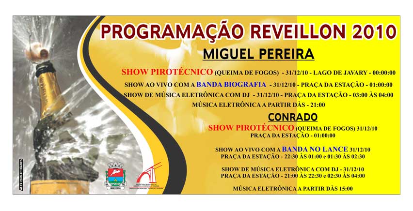 PROGRAMA��O DE REVEILLON EM MIGUEL PEREI