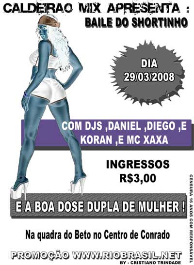 Baile do Shortinho na quadra do Beto em 