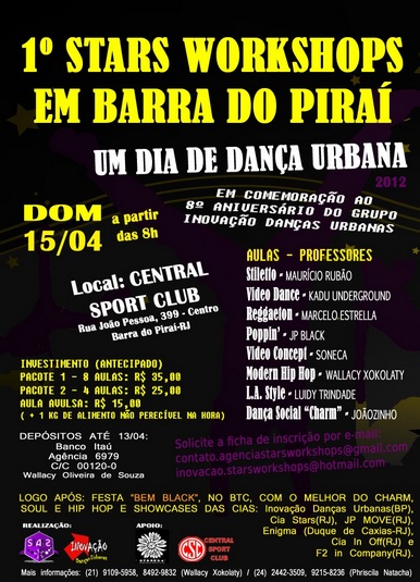1� STARS WORKSHOPS EM BARRA DO PIRA�