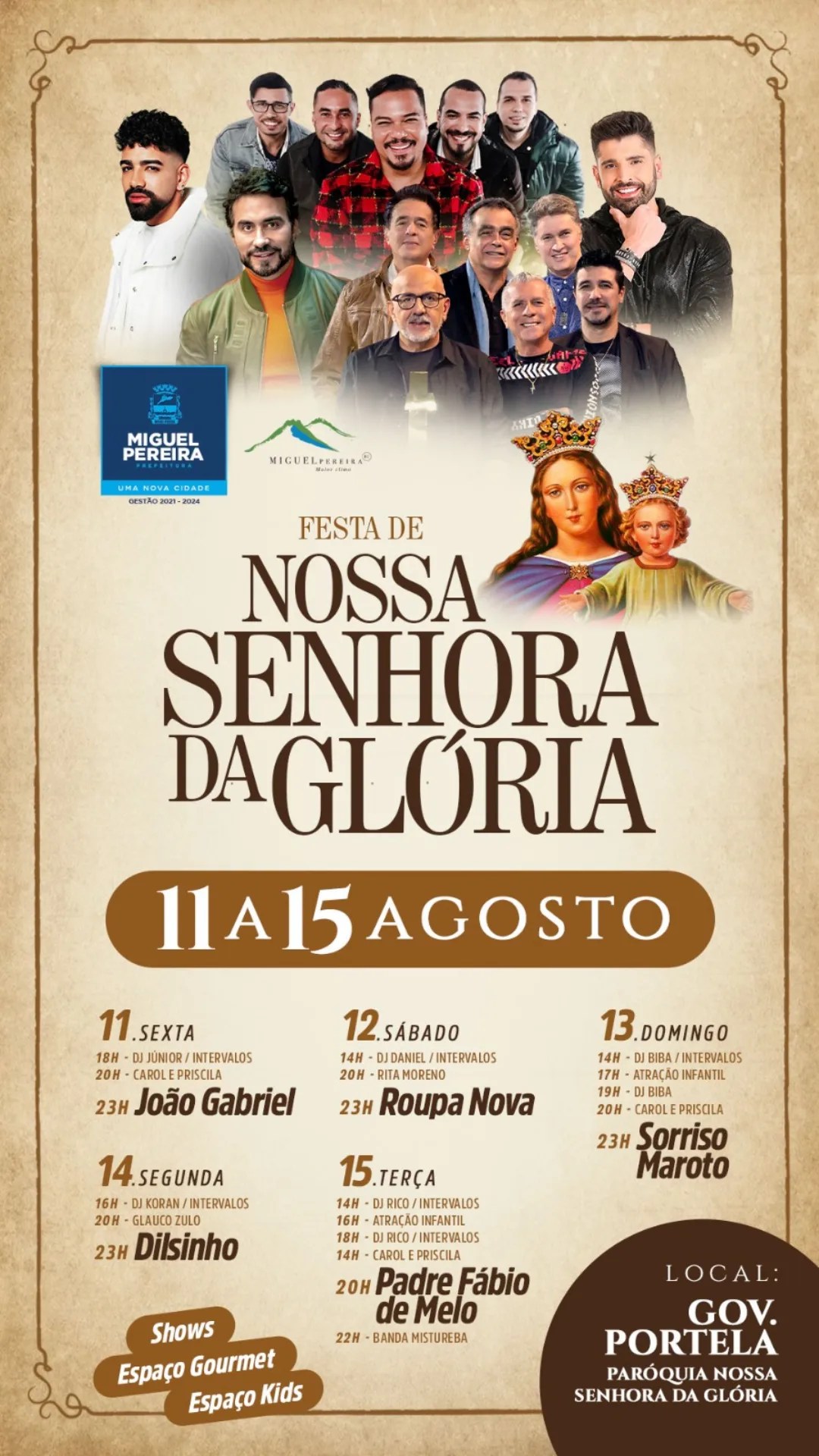 Festa de Nsa da Gl�ria 2023 - Padre F�bi
