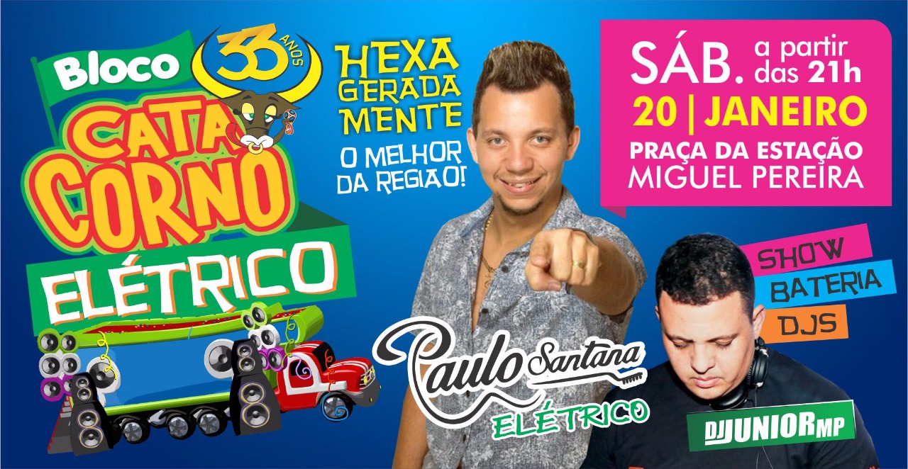 BLOCO CATA CORNO EL�TRICO COM PAULO SANT