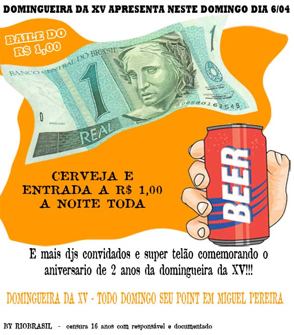 Baile do 1 Real na Domingueira da XV
