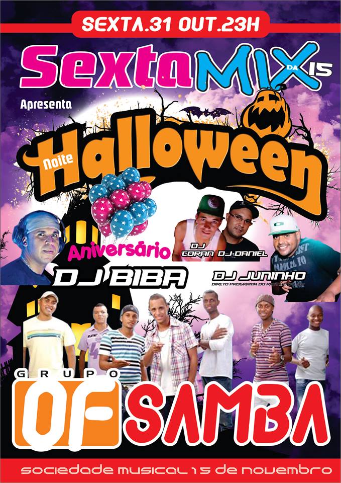 SEXTA MIX DA XV APRESENTA : HALLOWEEN DA