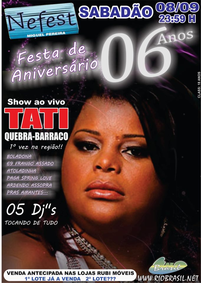 FESTA DE ANIVVERS�RIO DA NEFEST COM TATI