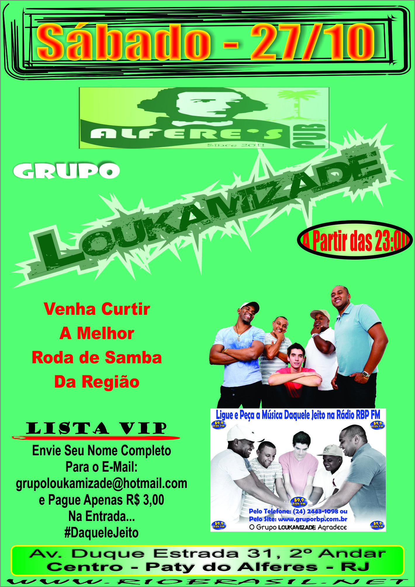 Grupo Loukamizade no Alferes PUB
