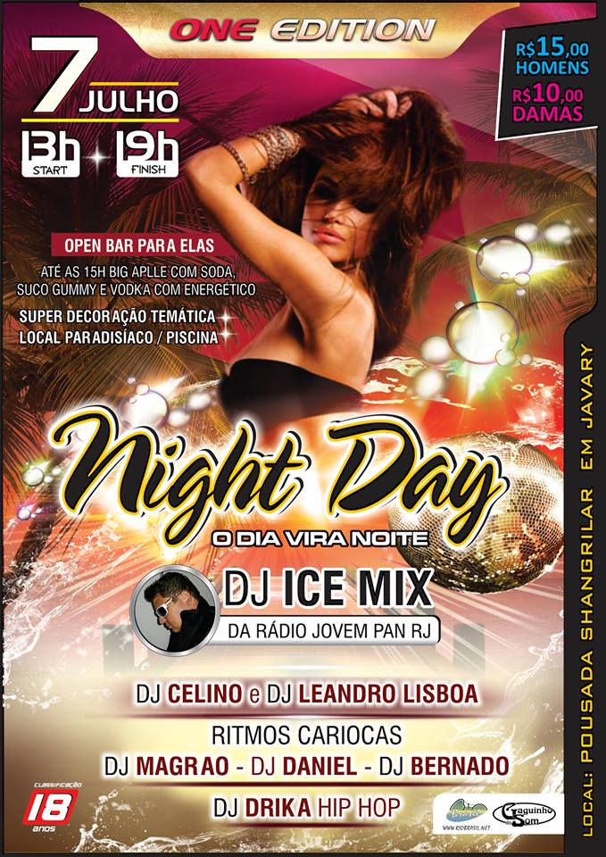 NIGHT DAY NA POUSADA SHANGRIL� COM OPEN 