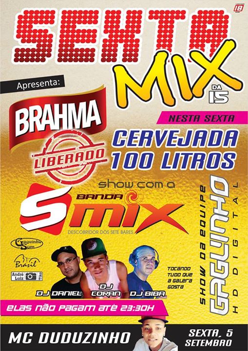 SEXTA MIX DA XV - CERVEJADA COM DJ�S DAN
