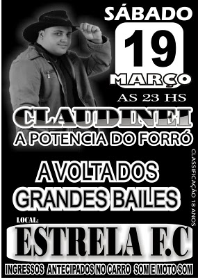 CLAUDINEI A POT�NCIA DO FORR� NO ESTRELA