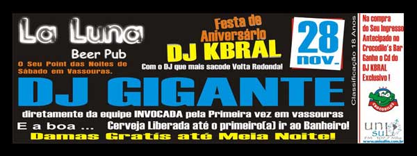 FESTA DE ANIVERS�RIO DO DJ KABRAL COM DJ