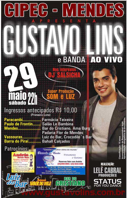 GUSTAVO LINS E BANDA NO CIPEC EM MENDES