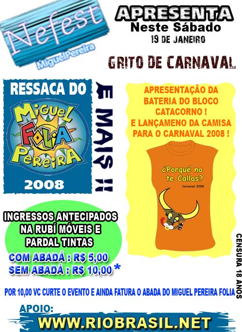 Ressaca do Miguel Pereira Folia e Aprese