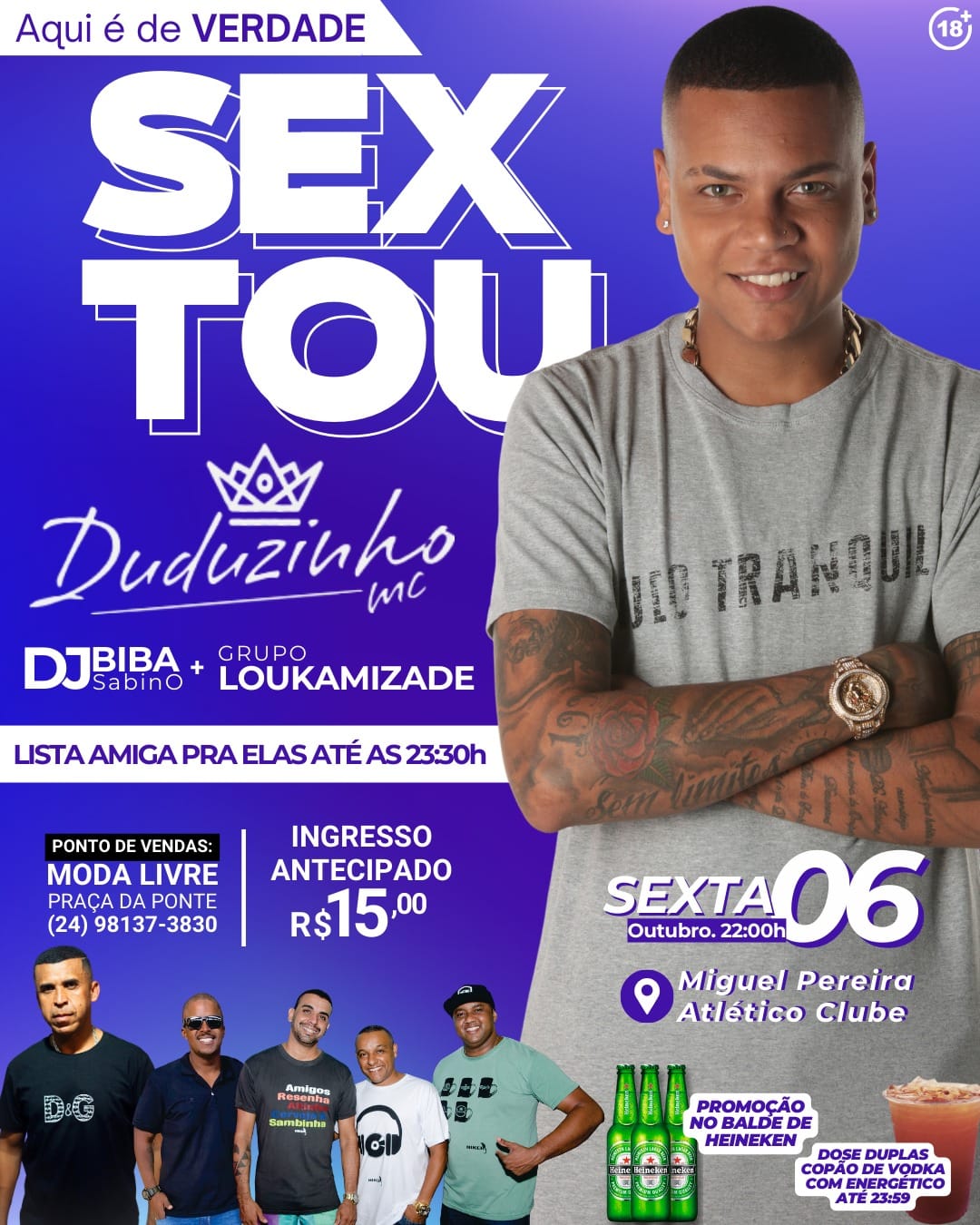 Sextou com Duduzinho, Dj Biba e Grupo Lo