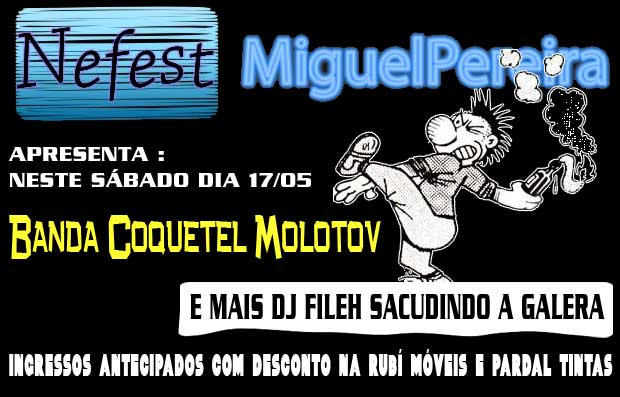 Banda Coquetel Molotov e Dj Fileh na Nef