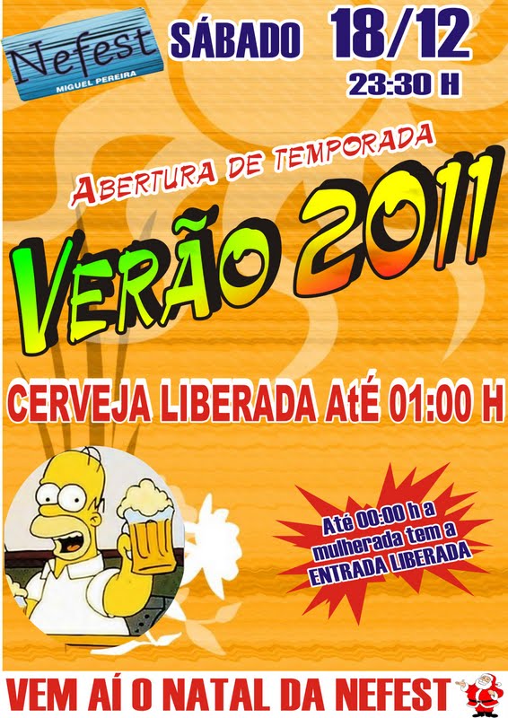 ABERTURA DA TEMPORADA DE VER�O NA NEFEST