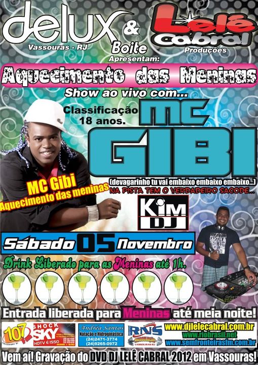 AQUECIMENTO DAS MENINAS COM MC GIBI NA D