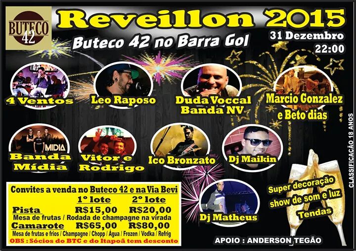 Reveillon 2014 buteco 42 no barra gol