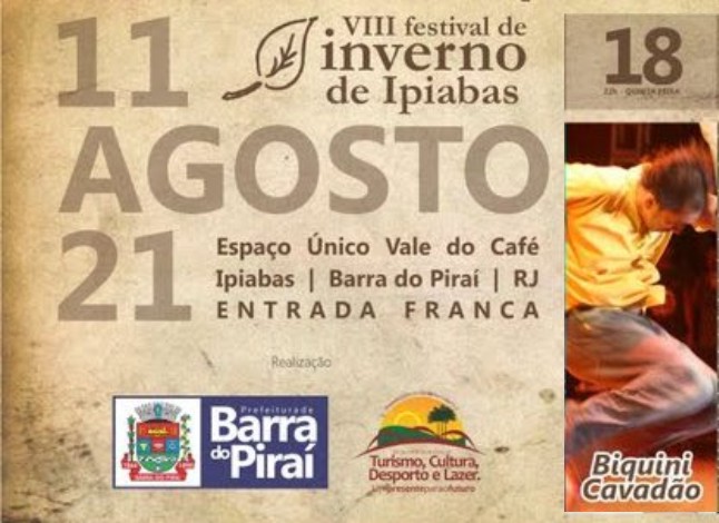 VIII FESTIVAL DE INVERNO DE IPIABAS - BI