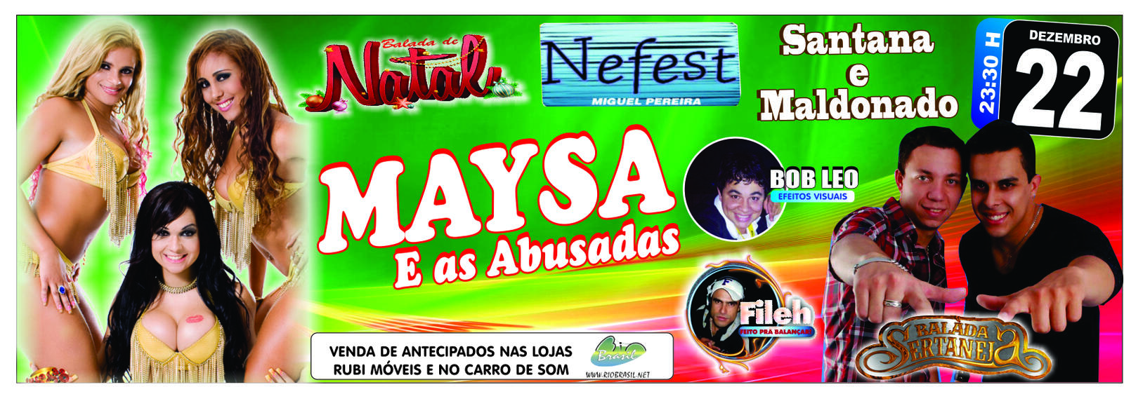 BALADA DE NATAL NA BOATE NEFEST COM MC M