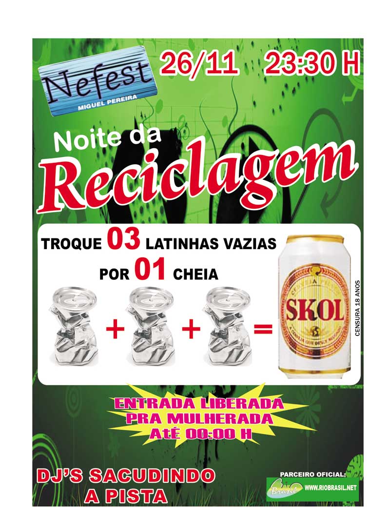 NOITE DA RECICLAGEM NA NEFEST