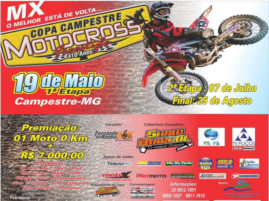 1� COPA CAMPESTRE MOTOCROSS FREESTYLE