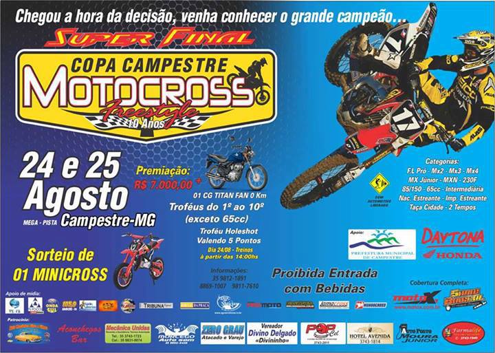 SUPER FINAL DA COPA CAMPESTRE MOTOCROSS