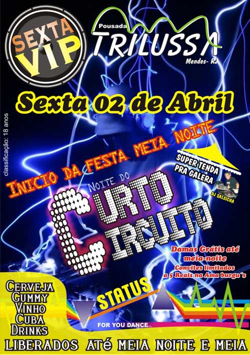 NOITE DO CURTO CIRCUITO NA POUSADA TRILU
