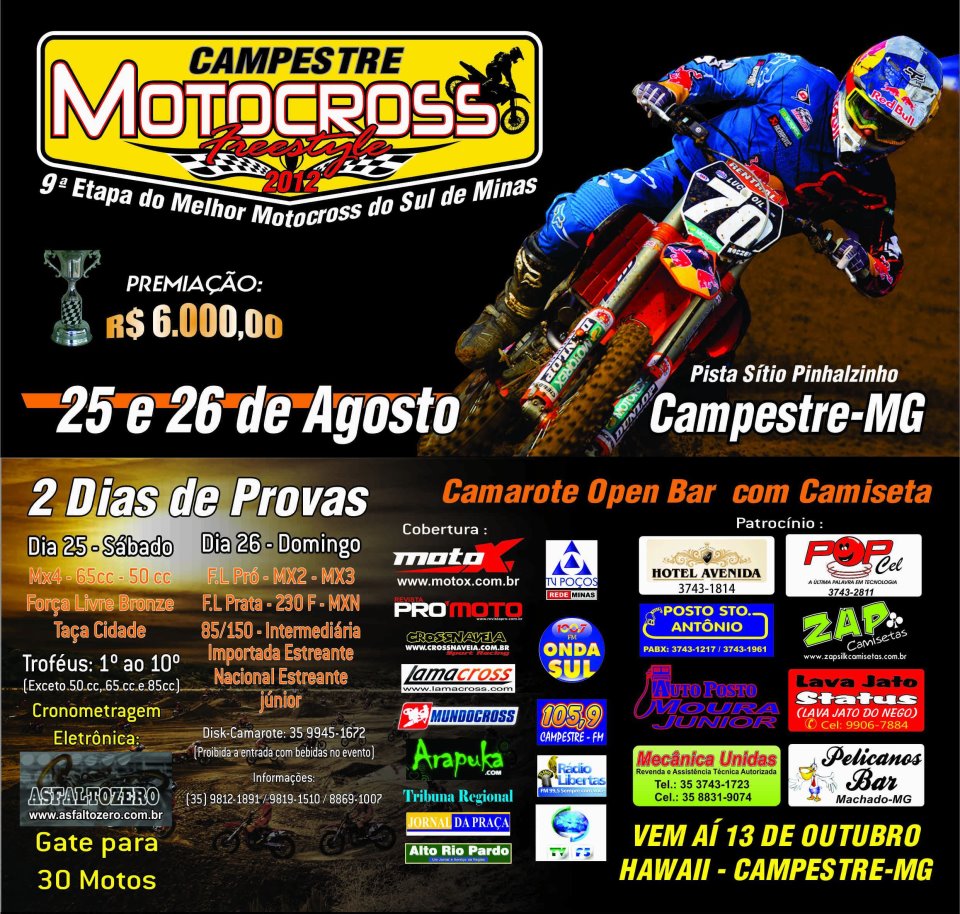 9� Etapa do Campestre Motocross Freestyl