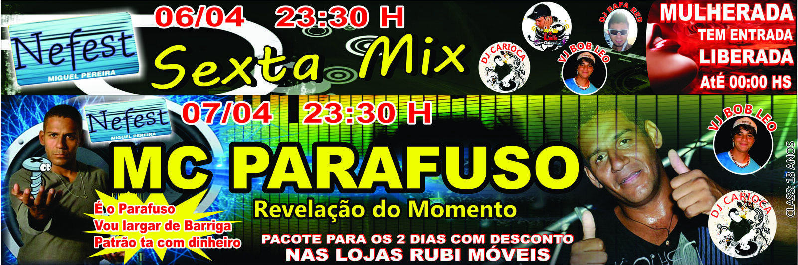 SEXTA MIX NA NEFEST - DAMAS GR�TIS AT� 0