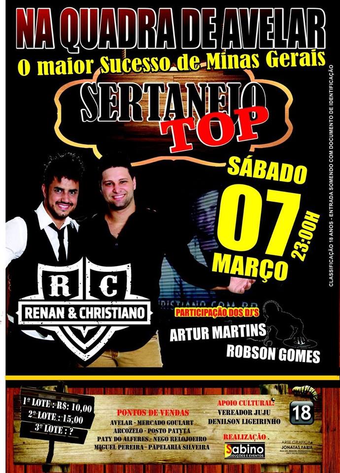 SERTANEJO TOP COM RENAN E CHRISTIANO