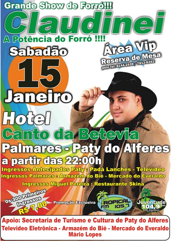 SHOW DO CLAUDINEI A POTENCIA DO FORR� NO