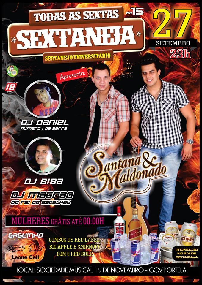 SEXTANEJA DA XV COM SANTANA E MALDONADO 