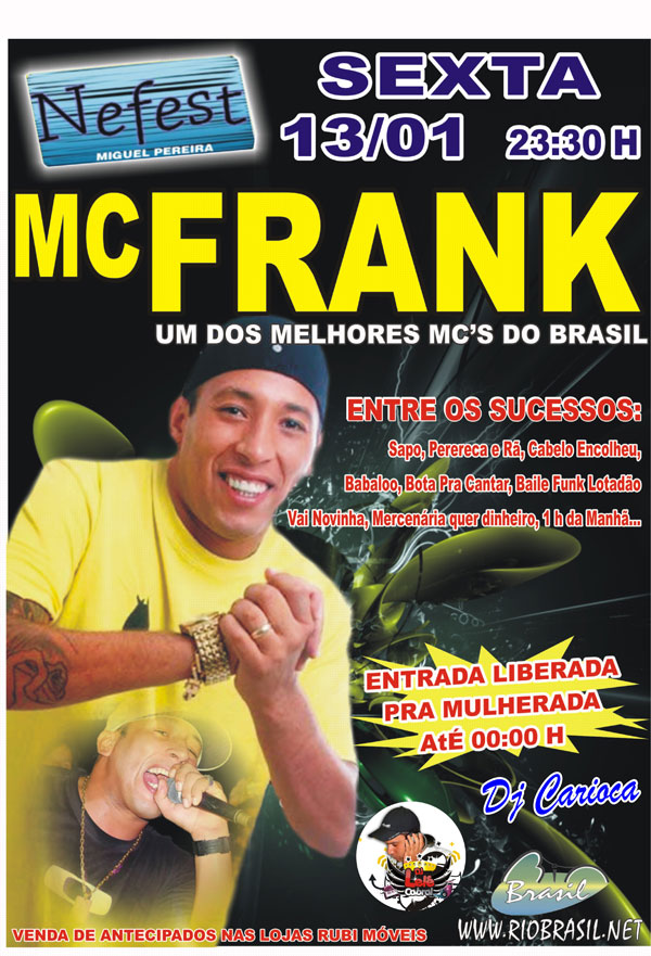 MC FRANK NA NEFEST - DAMAS GR�TIS AT� A 