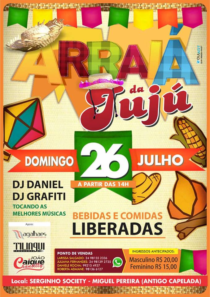 ARRAI� DA JUJU COM DJ�S DANIEL E GRAFITI