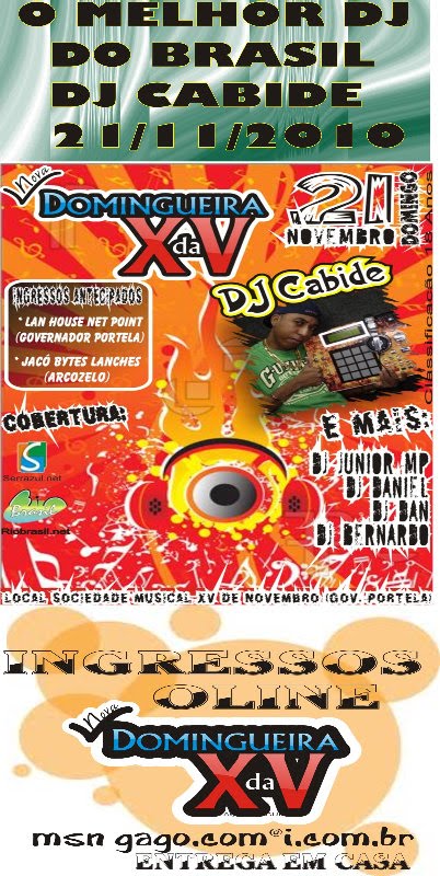 DJ CABIDE NA DOMINGUEIRA DA XV