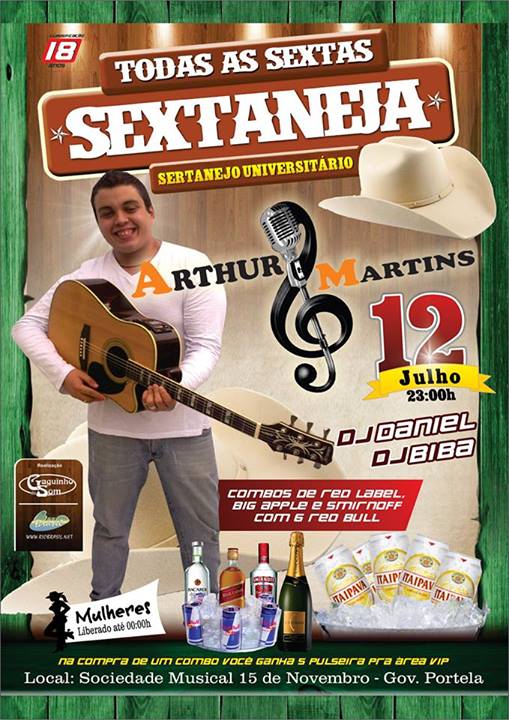 SEXTANEJA DA XV COM ARTHUR MARTINS, DJ D