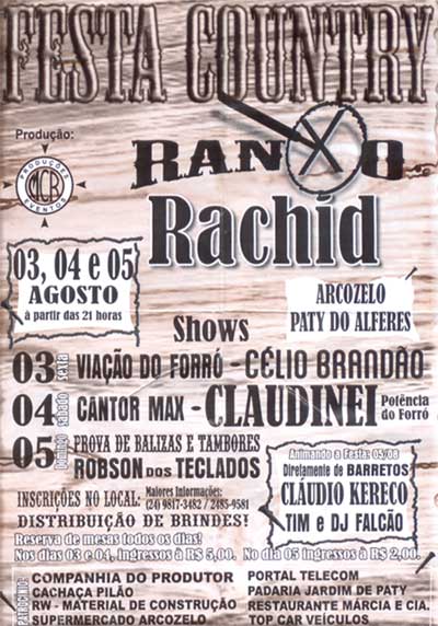 Festa Country no Rancho do Rachid em Pat