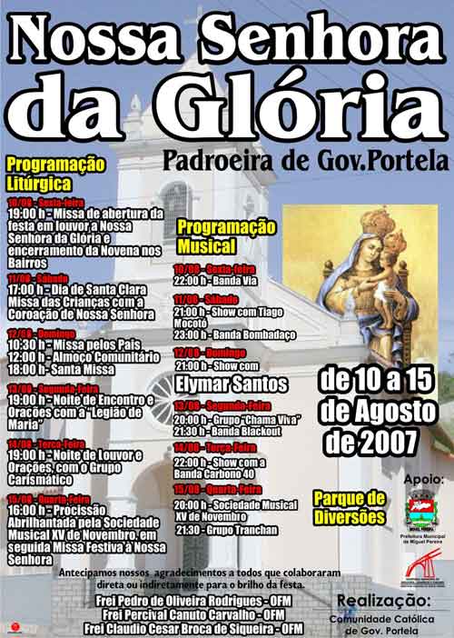 Festa de Nossa Senhora da Gl�ria em Gove
