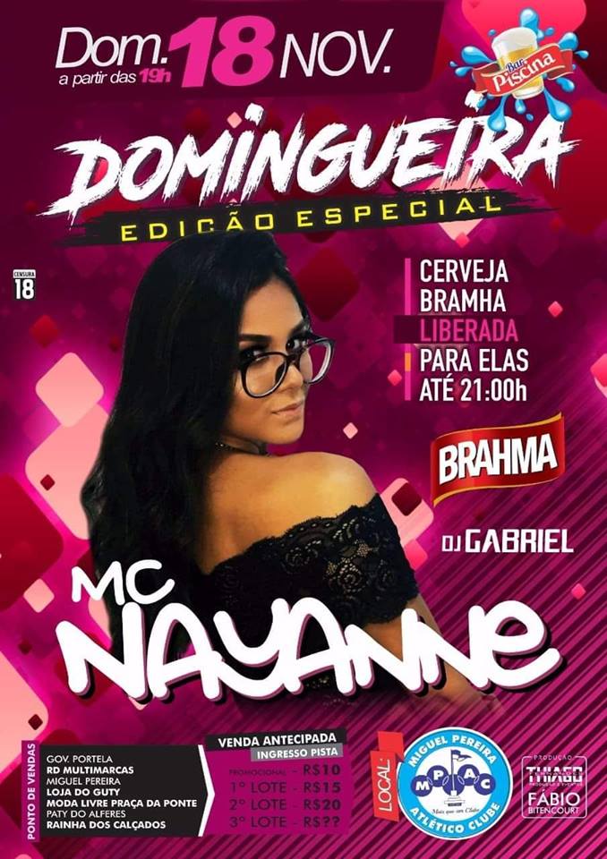 DOMINGUEIRA EDI��O ESPECIAL COM MC NAYAN