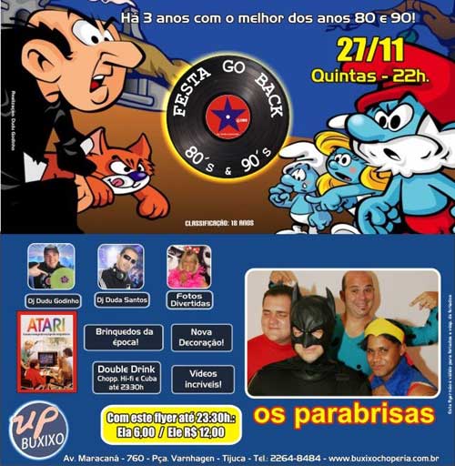 FESTA GO BACK ANOS 80 E 90