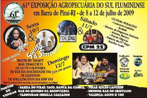 61� EXPOSI��O AGROP. DE BARRA DO PIRA�