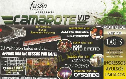 CAMAROTE VIP NA 61� EXPO BP